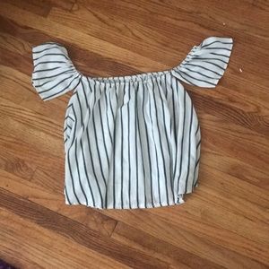 off the shoulder flowy top